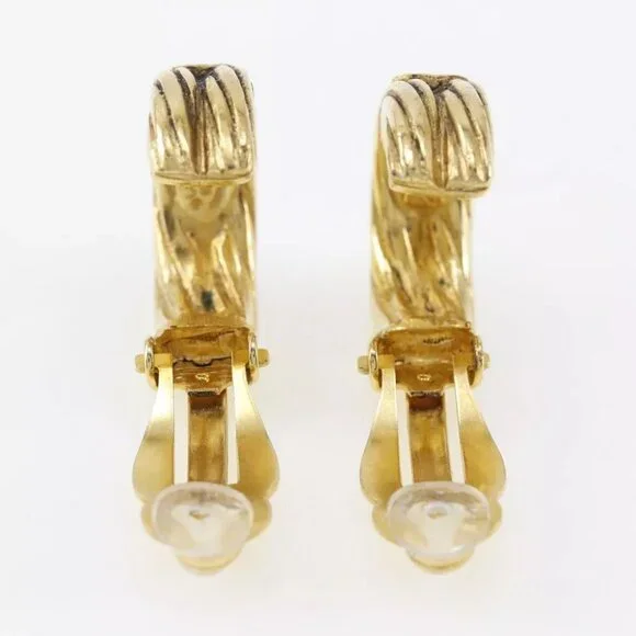 CHANEL Earring Plated Gold 11g Women